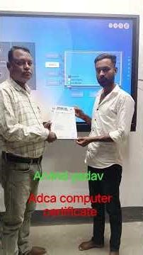 💙💙ADCA computer certificate 💙💙💙#motivation #education