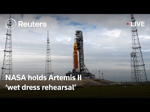 LIVE: NASA holds Artemis II 'wet dress rehearsal'