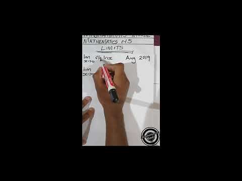 MATHEMATICS N5: Limits Example 1