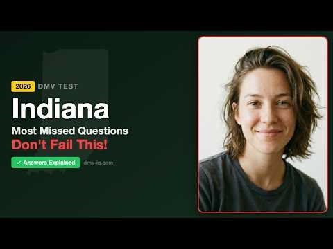 Indiana DMV Practice Test 2026 | 20 Real Questions & Answers | Indiana Permit Test Prep