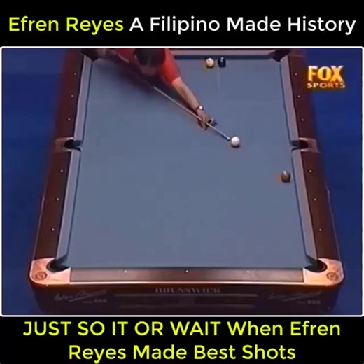 18K views · 156 reactions | EFREN REYES - A FILIPINO Made history - JUST SO IT OR WAIT When Efren Reyes Made Best Shots | MLB Europe | Facebook