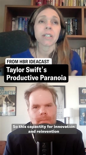 14K views · 330 reactions | HBR editor Kevin Evers breaks down how Taylor Swift’s “productive paranoia” helps her stay ahead—and what business leaders can learn from it. Find his book, ‘There’s Nothing Like This,' here: https://s.hbr.org/3GcLbI6 | Harvard Business Review | Facebook