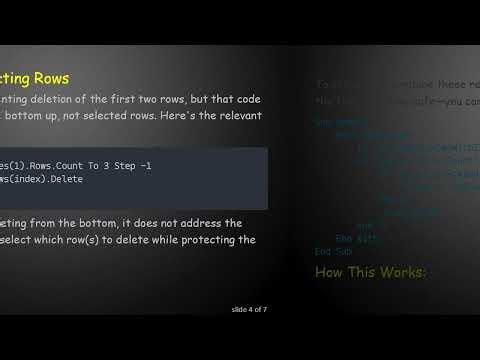 How to Delete Selected Rows in a Word Table While Protecting the First Two Rows