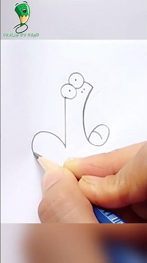 Draw a Cartoon Frog Easily 🐸 | Fun Drawing #Shorts