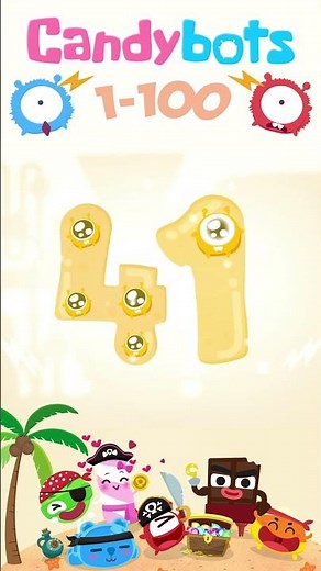 CandyBots 123 Numbers - Number 41 | CandyBots Games