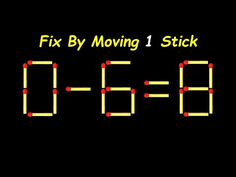 Mind-Blowing Matchstick Puzzle – Move 1 Stick to Win!
