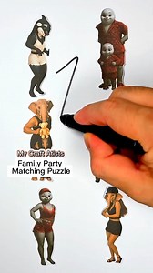 391K views · 1.5K reactions | Orcalero Orcala dan SPIJUNIRO GOLUBIRO Family Party Matching Puzzle part 3 #art #paper #crafts #puzzle | Mycraft Artists | Facebook