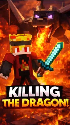 I Fought the Minecraft Dragon Boss...