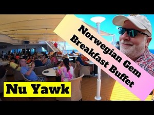 🟡 Norwegian Gem | Breakfast At The Garden Cafe Buffet. All You Can Eat Cruise Buffet. Come Join Me!