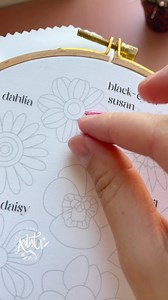 Still can’t believe this dahlia was real!!!! #embroiderydesign #floraldesign #embroiderytutorial | Stay At Home Artist