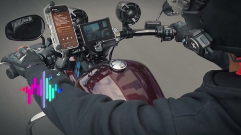 LEXIN G1 Motorcycle Bluetooth Headset, Helmet Speakers with 2 Type Mics, Hands-Free Call/Music/GPS, IP67 Waterproof Motorcycle Headphones with HD Stereo Loud Sound, 4 Color Faceplates, Single Use