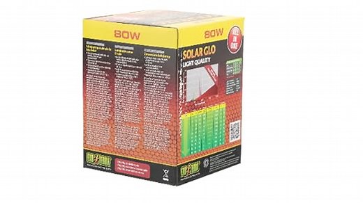 Exo Terra Solar Glo, Sonnenlicht simulierende Lampe, 80W, Fassung E27, 1 Stück (1er Pack)