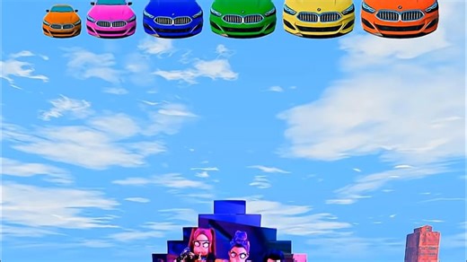 Big & Small Car vs KPop Demon Hunters Wall