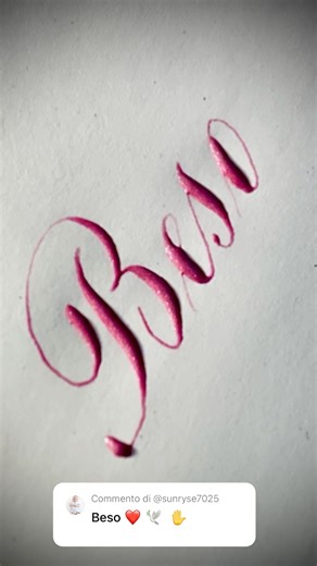 Copperplate calligraphy, tutorial: how I write #beso