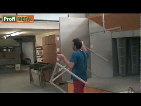 Plastifikacija metala - Manuelna sarzna farbara sa kruznim transportom - "Profi Metal" d.o.o.