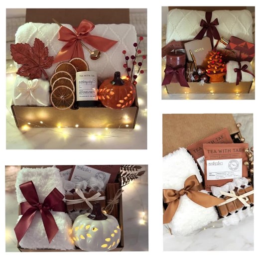 Fall Mystery Box - Surprise Self Care Gift Set With Cozy Blanket, Seasonal Treats and Autumn Home Decor - Etsy