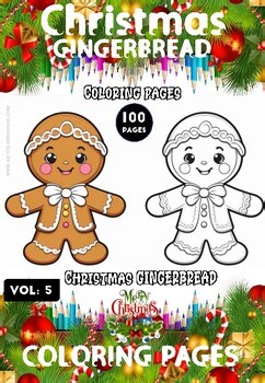 Gingerbread Man to Color Vol. 5 – 100 Creative Holiday Pages