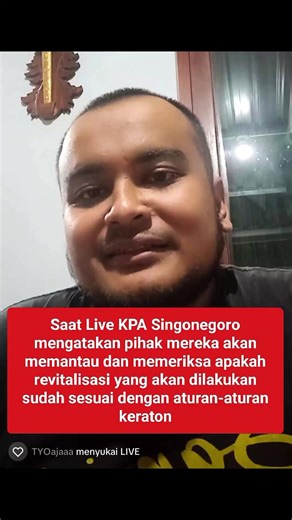 Pihak Purboyo akan memantau revitalisasi. Pertanyaannya selama ini kemana aja di undang tidak pernah datang. Revitalisasi itu dikerjakan oleh BPK (Badan Pelestarian Kebudayaan) dimana saat sedang bekerja di usir oleh Devi. #fyp #purboyo #kratonsolo #keratonsolo #keratonsurakarta