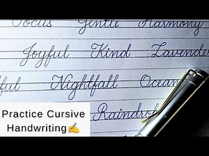 Cursive Handwriting for Beginners | Easy A–Z Practice Sheet Style