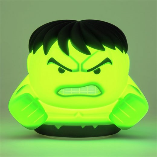 Buy Marvel Universe Hulk SquishyGlo Silicone Desk Lamp - Green | Kids lighting | Argos