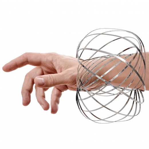 Watch Flow Rings - Arm Slinkey - Kinetic Spring Toy - Slides Up and Down Arms - How to Do Tricks and Tips on Amazon Live