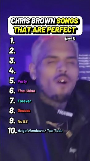 Chris Brown Songs that are Perfect part 1 #ChrisBrown #R&B #MusicLovers