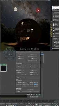 How to Create a Night Scene With Corona Sky in 3ds Max. #3d #3dart #3dsmax #3dmodeling #render