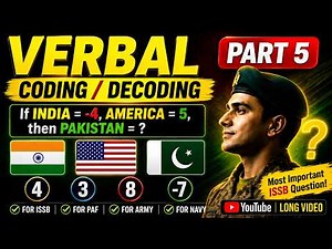 Coding Decoding Reasoning Tricks | ISSB Preparation | Verbal Intelligence Test
