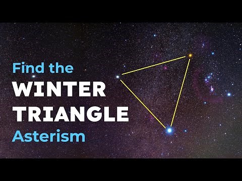 How to Find the Winter Triangle Asterism