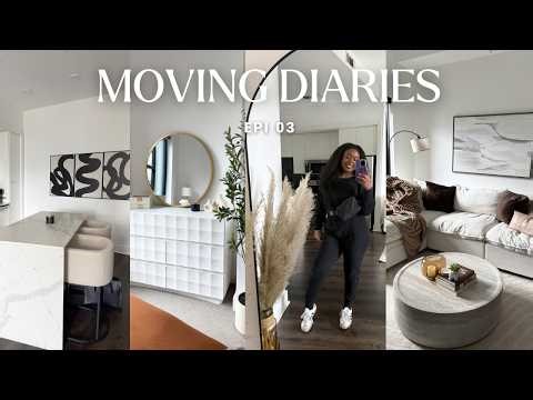 MOVING VLOG 4 | HomeGoods Finds, Hanging Art & Cozy Night In