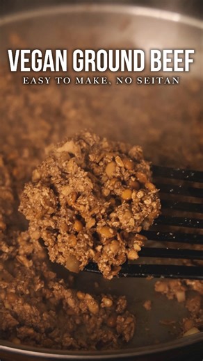 Easy and delicious homemade vegan ground beef! Recipe link in the comments | Plantifully Based