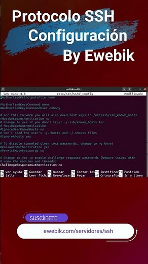 ⚡ Configuración del ▷ protocolo SSH ◁ sshd_config 2023 #shorts