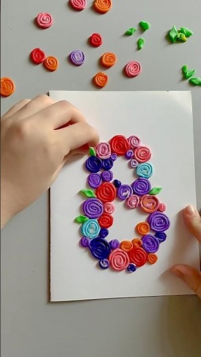 Весенние поделки из пластилина #весенниеподелки #поделки #весенняяподелка #подарокмаме