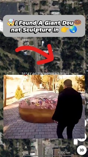 Giant doughnut sculpture!on google