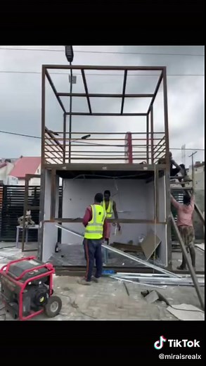 10ft Container mini restaurant ❤️#buga #kissdaniel #containerhouse