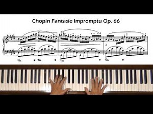 Chopin Fantaisie Impromptu Op. 66 Piano Tutorial Part 1