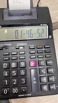 How to change the date and time on the HR-100RC casino calculator