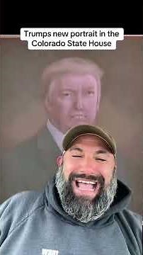 Trumps portrait in the Colorado state house has me rolling! 🤣🤣🤣 #trump #funny #Colorado #sub #fyp