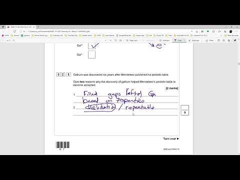 AQA Chemistry 2021 Single Higher Paper 1 (Part1) Walkthrough