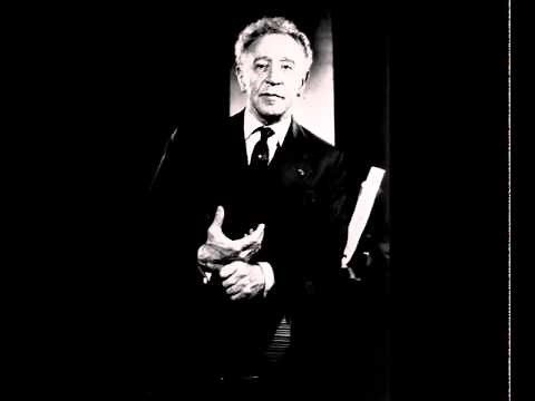 Arthur Rubinstein - An Interview with Martin Bookspan (April 5, 1963) (Part 1)