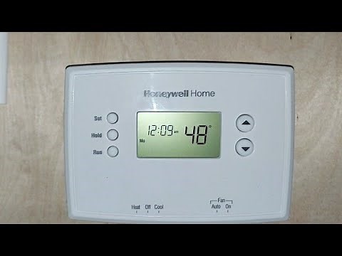 RTH2410B HONEYWELL THERMOSTAT HOW TO INSTALL, CONFIGURE AND SETUP SCHEDULE