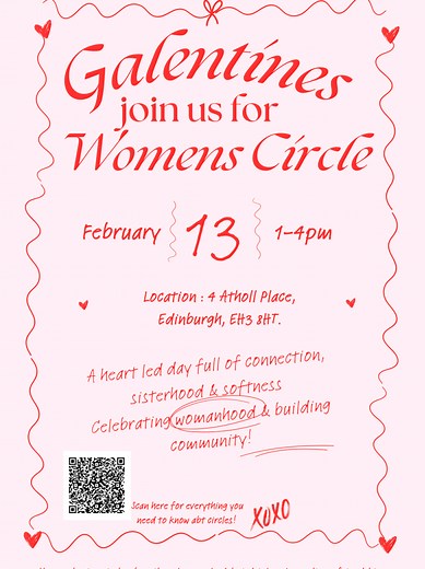 join Chrissy at a gathering for women who feel the call to slow down, connect, and be held in community. Gentle breathwork. Sharing circle. Nourishing yoga. Tea, conversation, sisterhood. No pressure. No expectations. Just a space to arrive exactly as you are. From my heart to yours, you belong here. visit https://omhtherapies.com/edinburgh-in-person-classes/ #WomensCircle #Sisterhood #WomensGathering #EdinburghWomen #HealingInCommunity