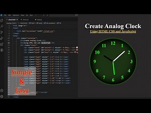 Create Analog Clock using html css javascript | #webdevelopment Javascript Project - 5