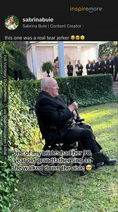 308K views · 10K reactions | Full story in comments I'm not crying, you're crying!  #sweet #grandpa #grandparents #wedding #weddings #heartwarming | InspireMore | Facebook
