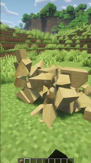 Stripped Oak Log Physics in Minecraft