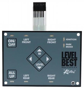Replacement Touchpad Control Panel for Kwikee Level Best Hydraulic RV Leveling System for Winnebago