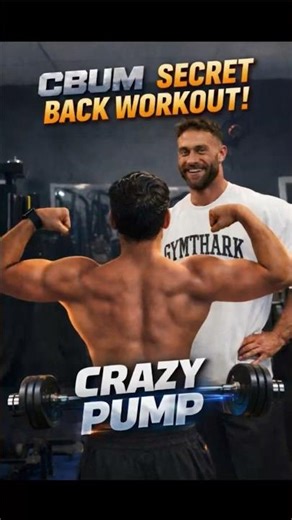 I Tried CBUM’s Secret Back Workout | insane Pump💪🔥 #shorts #cbum #backworkout