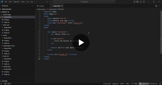 #html #css #javascript #webdevelopment #frontenddevelopment #api #adviceapp #projects #learningbydoing | Shreya Shitole
