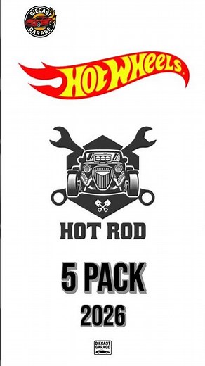 First Look! Hot Wheels 2026 HW Hot Rods 5-Pack | Hudson Hornet, 57 Chevy, Hirohata Merc #hotwheels