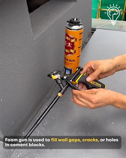 Foam Gun Gap Filling. #FoamGun #WallRepair | Gizmo Trends